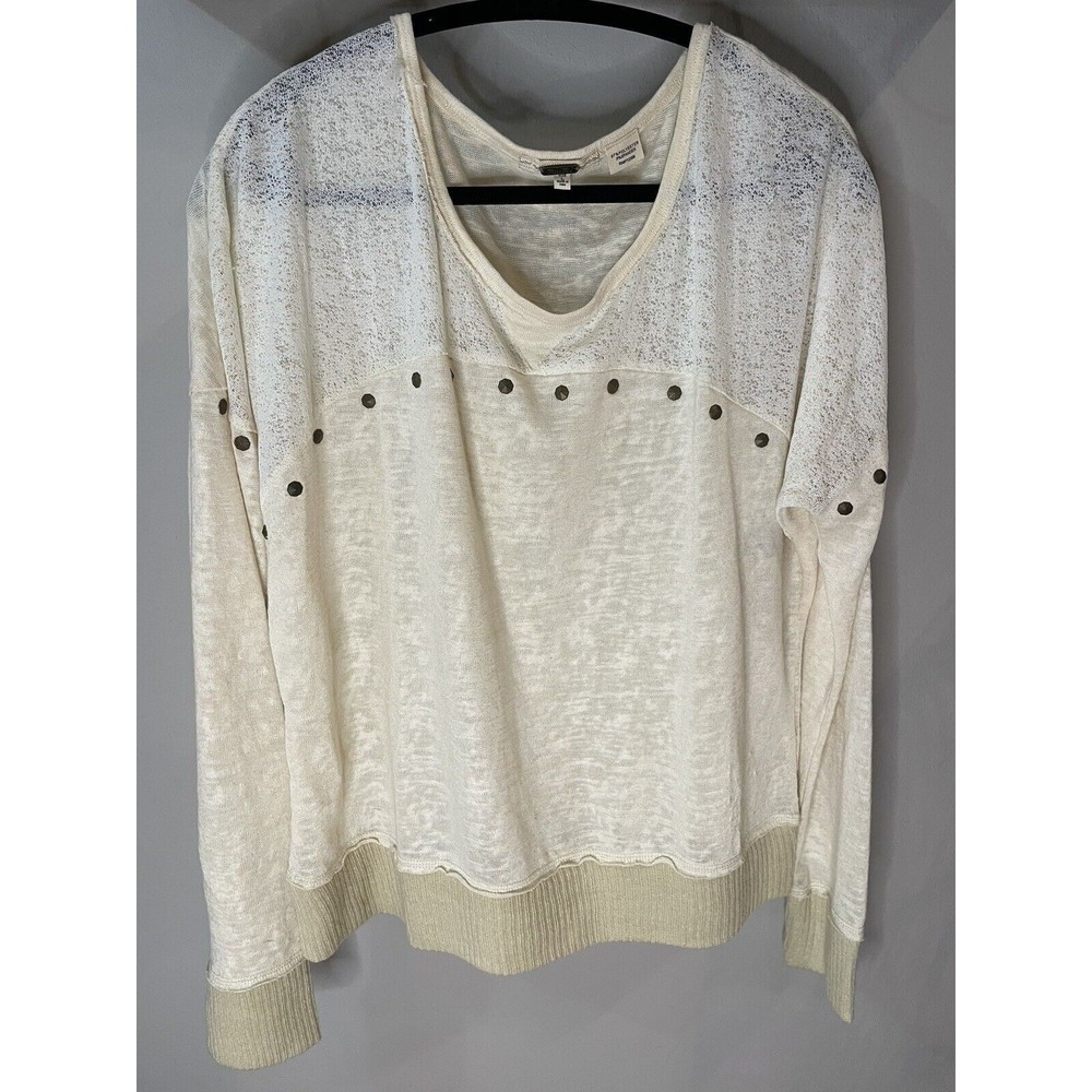 Miss Me Women’s Sweater Studded Accents - Size L